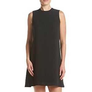 Black sleeveless little black dress